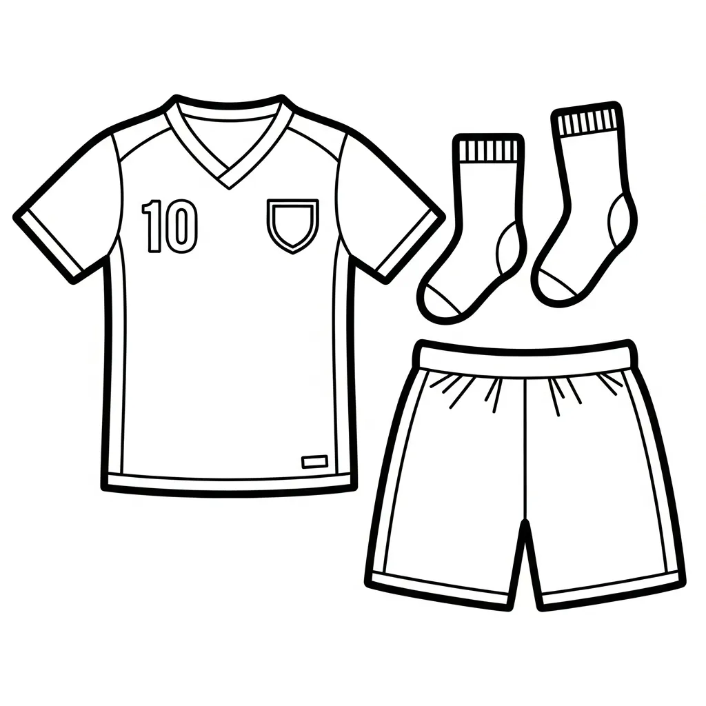 Kleurplaat Voetbalshirt 14 Kleurplaat Voetbalshirt 6