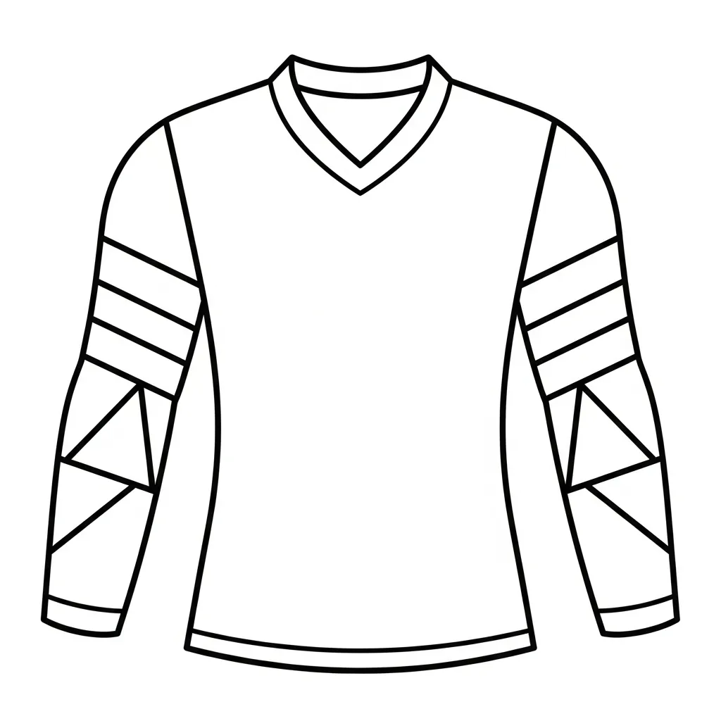 Kleurplaat Voetbalshirt 16 Kleurplaat Voetbalshirt 8