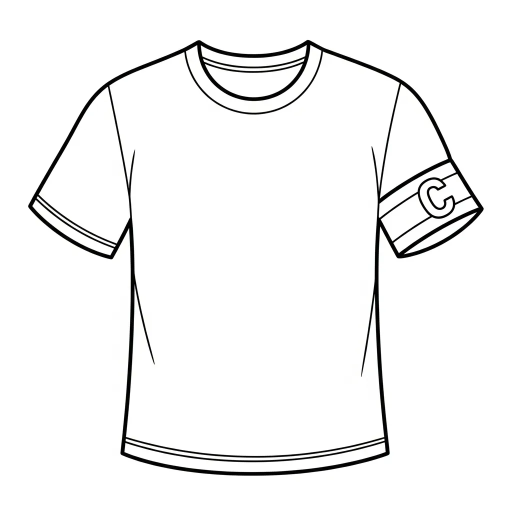 Kleurplaat Voetbalshirt 17 Kleurplaat Voetbalshirt 9