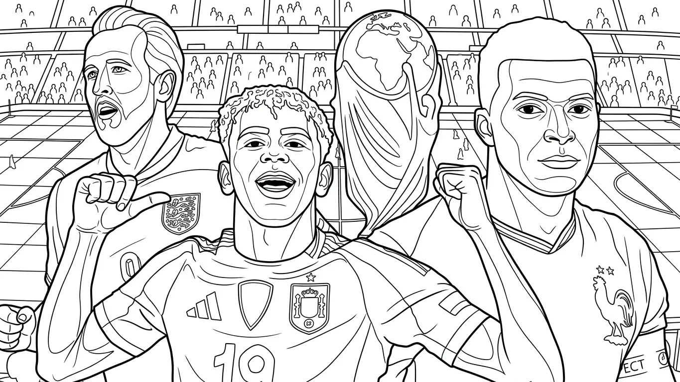 Kleurplaat Wk Voetbal 9