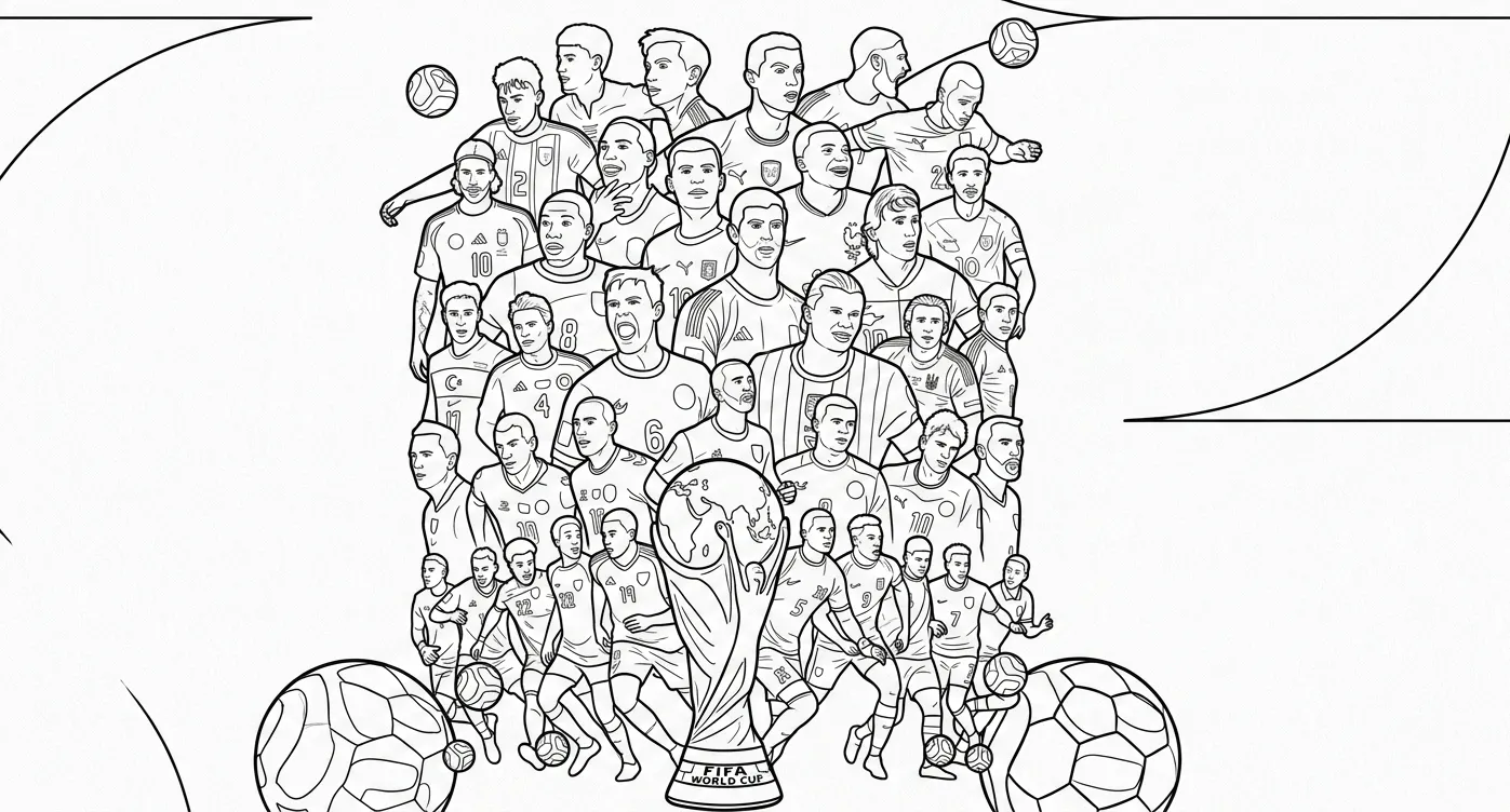Kleurplaat Wk Voetbal 8