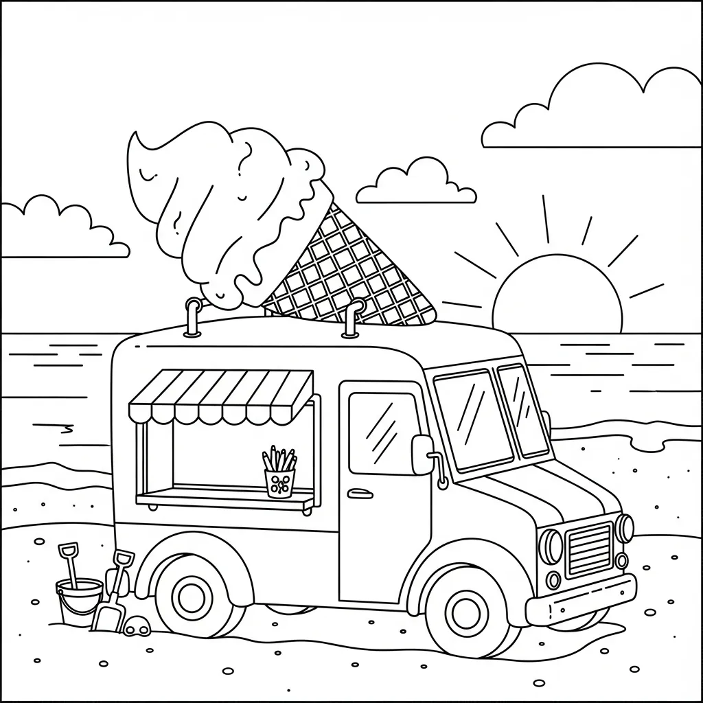 Kleurplaat Zomervakantie 12