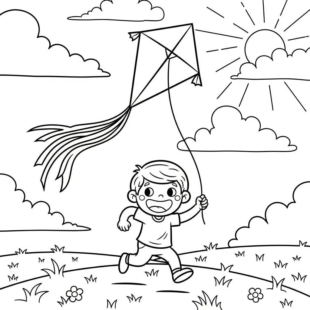 Kleurplaat Zomervakantie 1