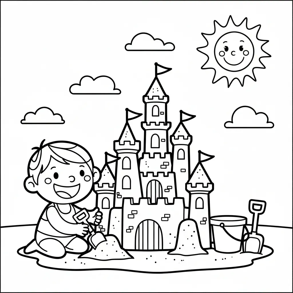Kleurplaat Zomervakantie 2