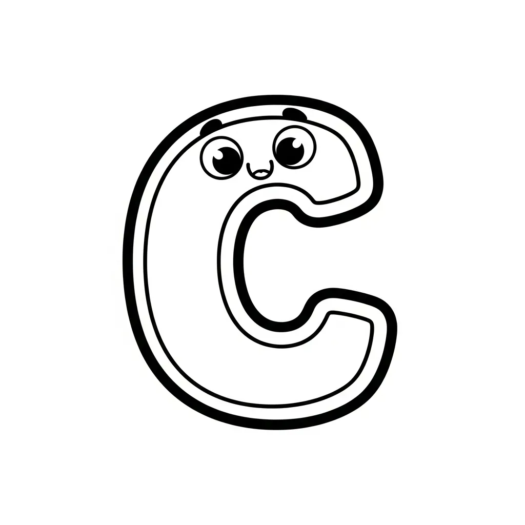 Letter C Kleurplaat 4