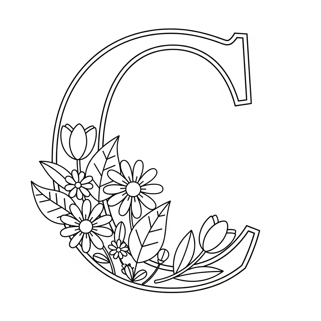 Letter C Kleurplaat