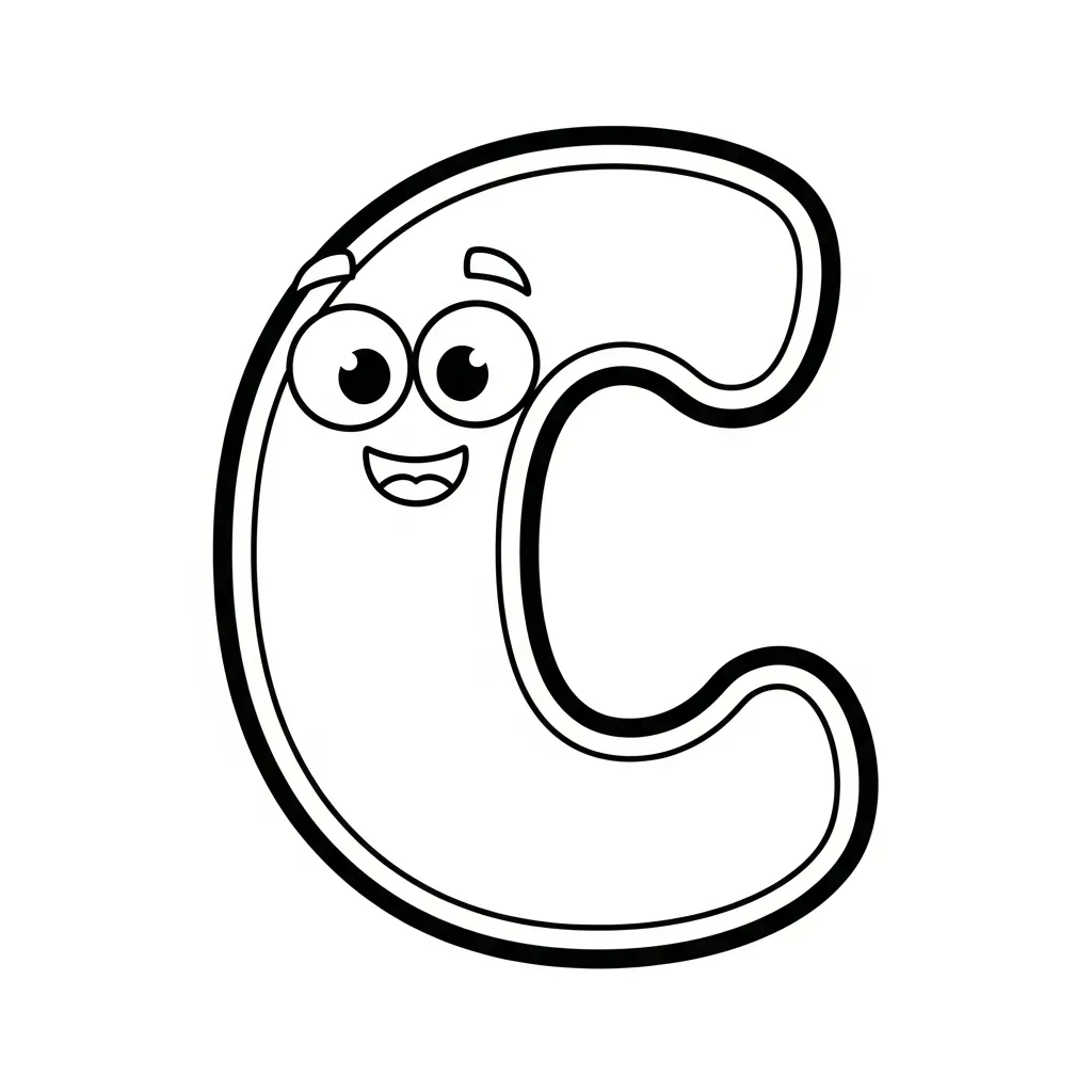 Letter C Kleurplaat 5