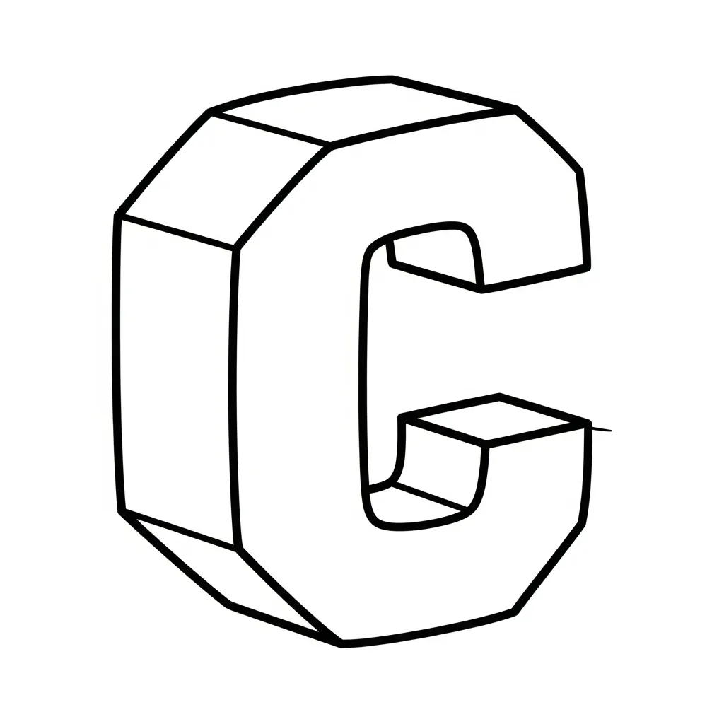 Letter C Kleurplaat 6