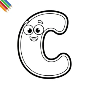 Letter C Kleurplaat thumbnail