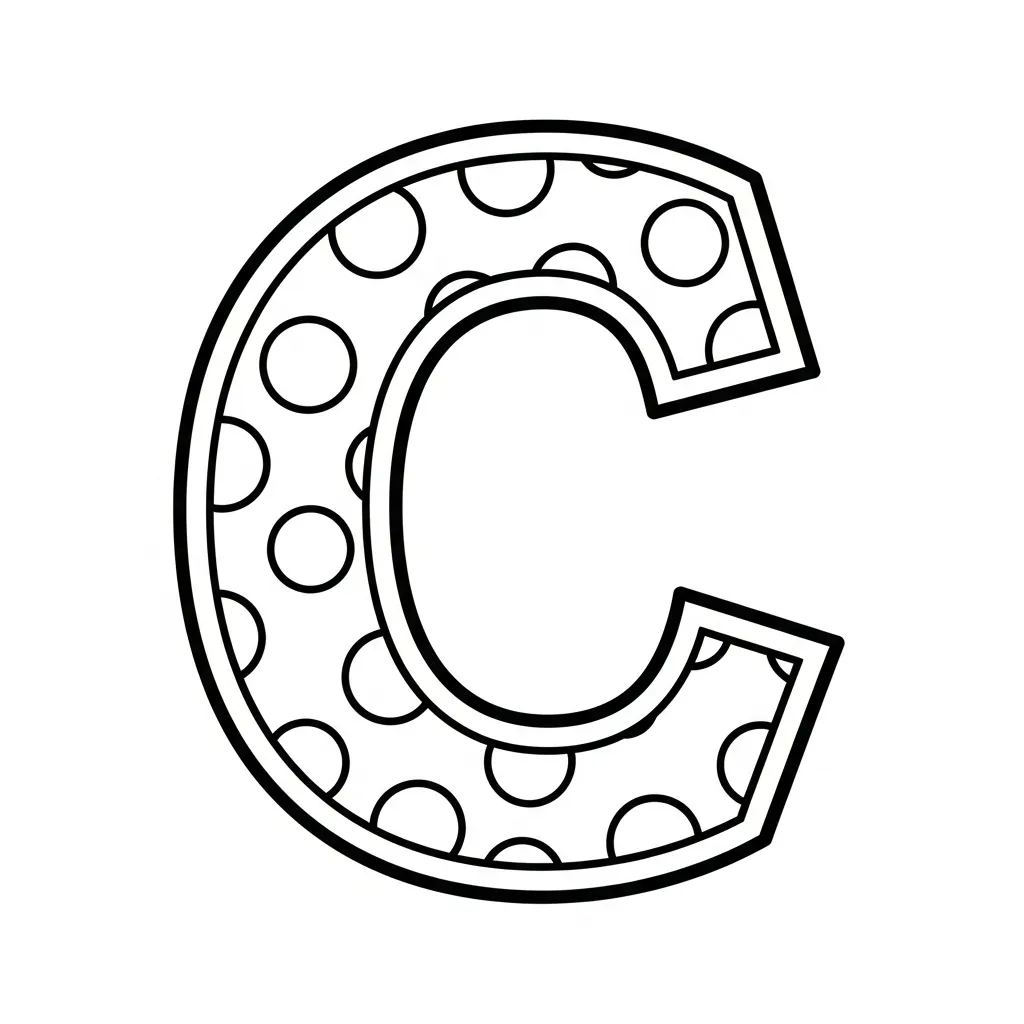 Letter C Kleurplaat 8