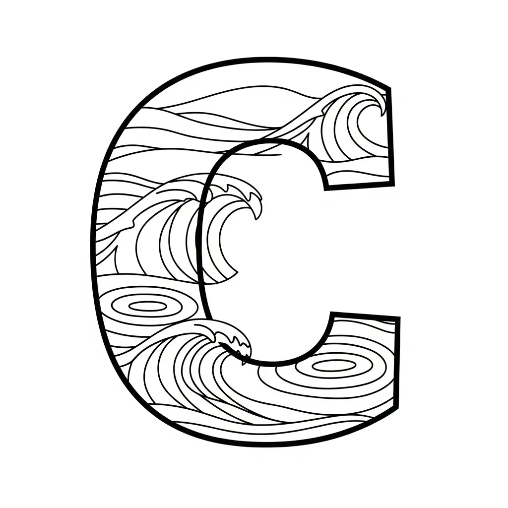 Letter C Kleurplaat 11