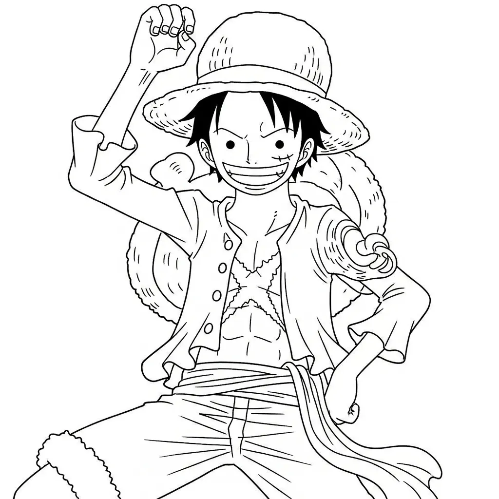 One Piece Kleurplaat 12 One Piece Kleurplaat 4