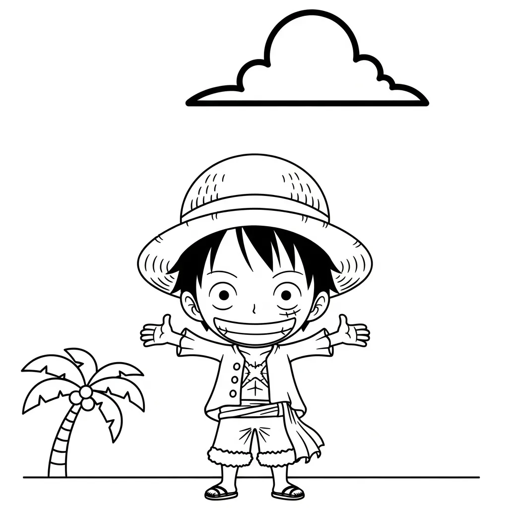 One Piece Kleurplaat 10 One Piece Kleurplaat 2