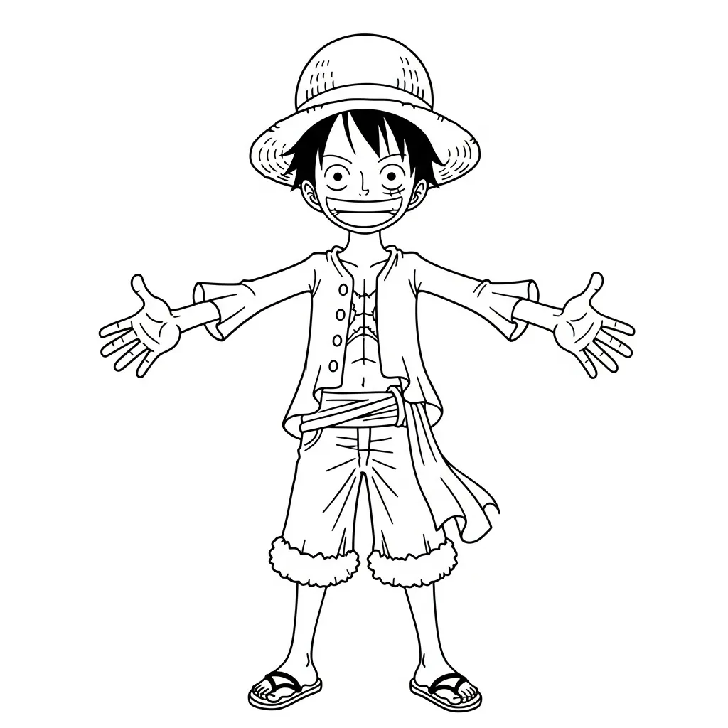 One Piece Kleurplaat 11 One Piece Kleurplaat 3