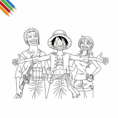 One Piece Kleurplaat thumbnail