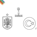 Turkije voetbalelftal WK 2026 Kleurplaat 4 Turkije voetbalelftal WK 2026 Kleurplaat thumbnail