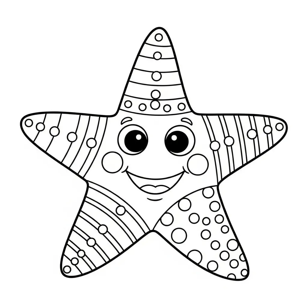 Zeester Kleurplaat 8