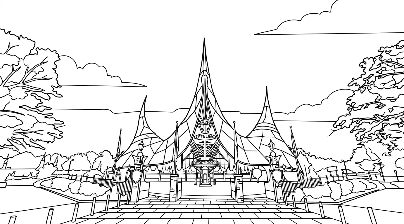 Efteling Kleurplaat 9 Efteling Kleurplaat 1