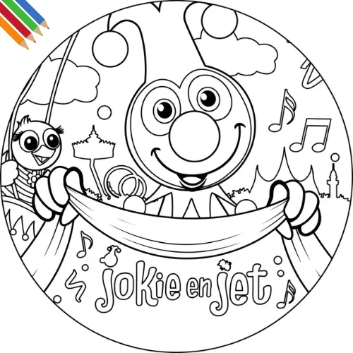 Jokie En Jet Kleurplaat thumbnail