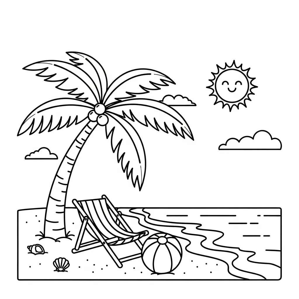 Kleurplaat Fijne Vakantie 11