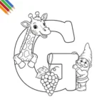 Letter G Coloring Page thumbnail