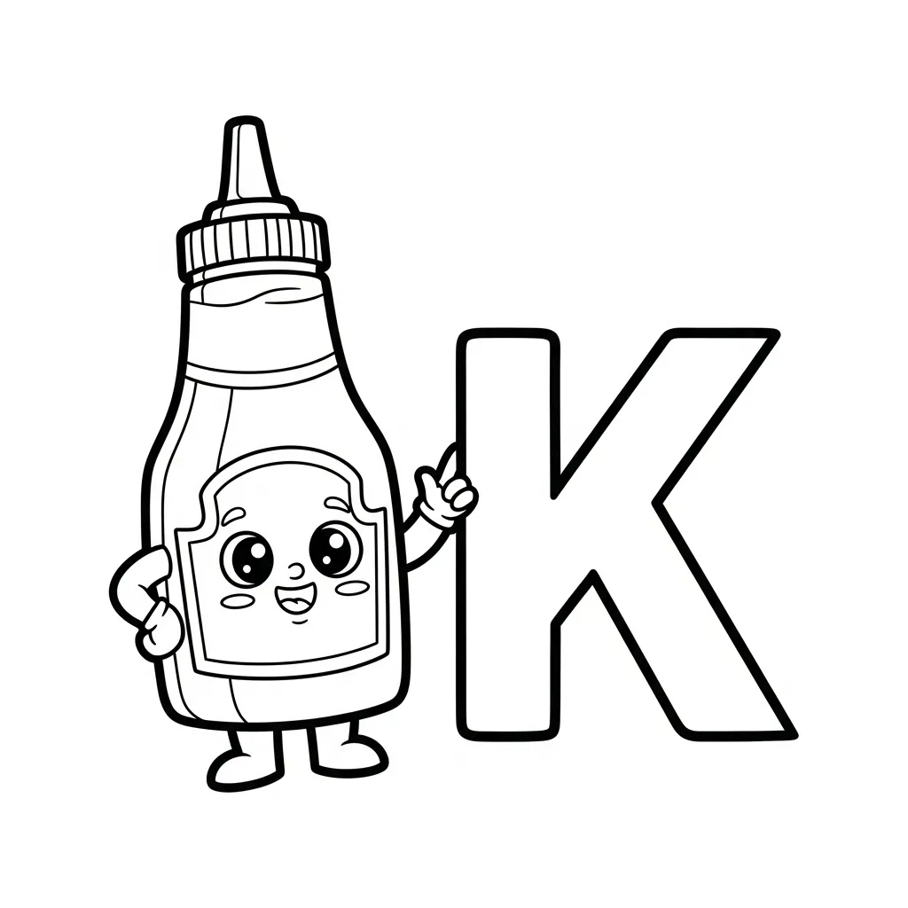Letter K Kleurplaat 16 Letter K Kleurplaat 8