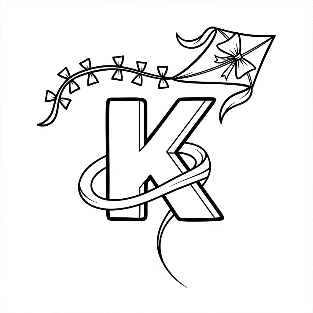Letter K Kleurplaat 21 Letter K Kleurplaat 13