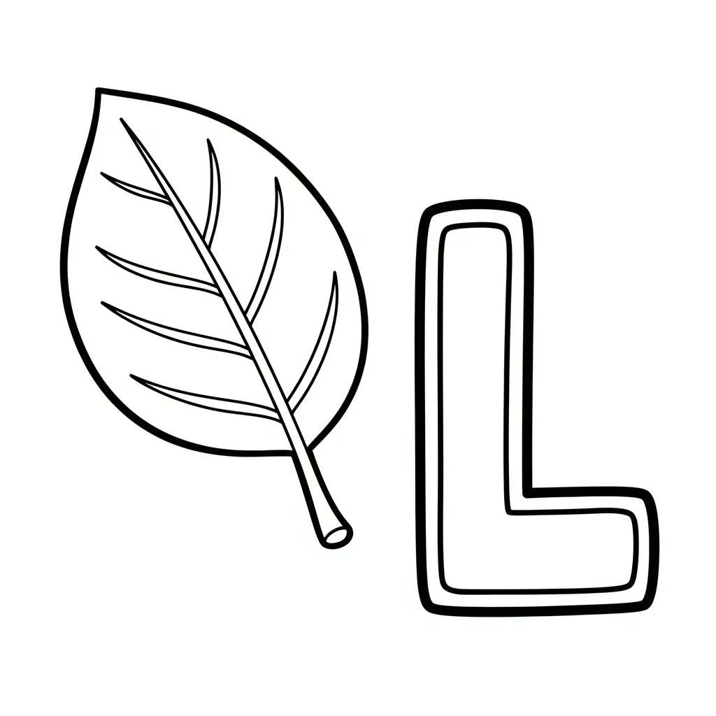Letter L Kleurplaat 12 Letter L Kleurplaat 4