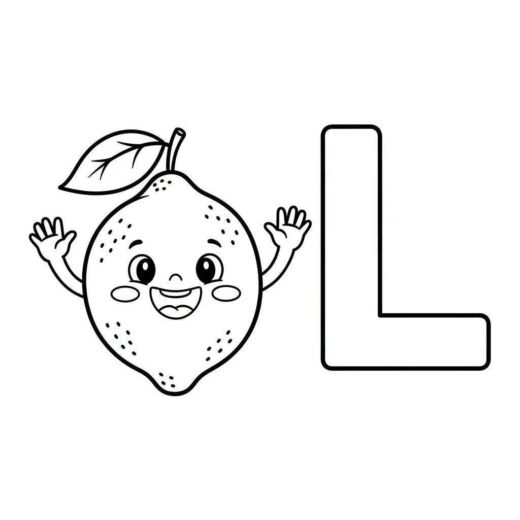 Letter L Kleurplaat 8 Letter L Kleurplaat