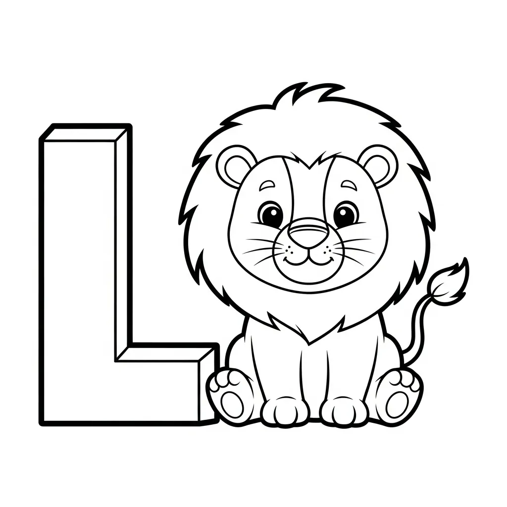 Letter L Kleurplaat 17 Letter L Kleurplaat 9