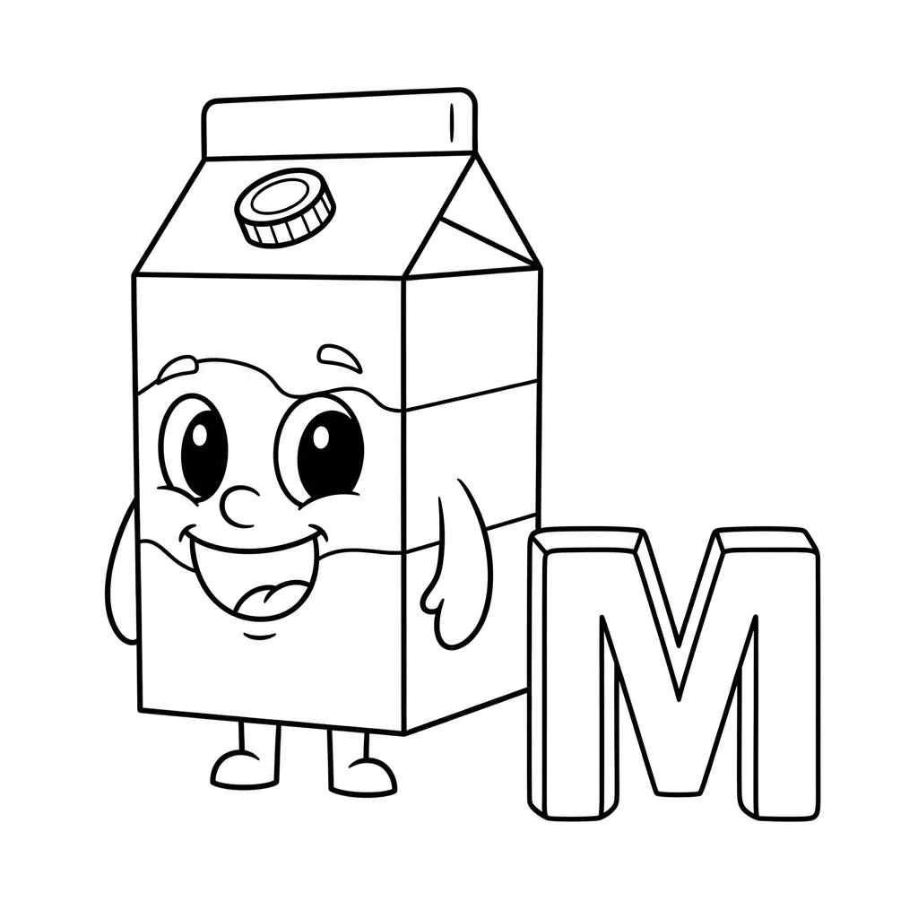 Letter M Kleurplaat 9 Letter M Kleurplaat 1