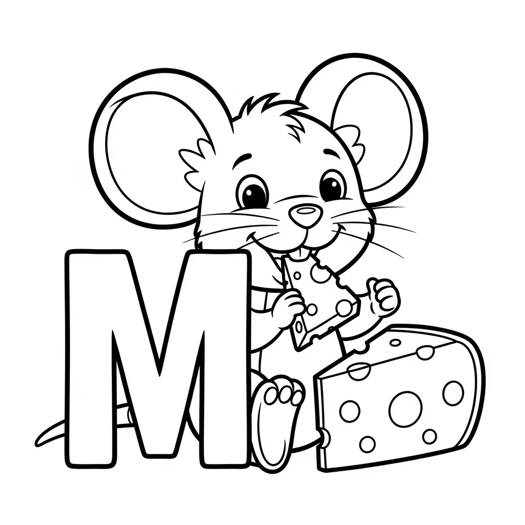 Letter M Kleurplaat 16 Letter M Kleurplaat 8