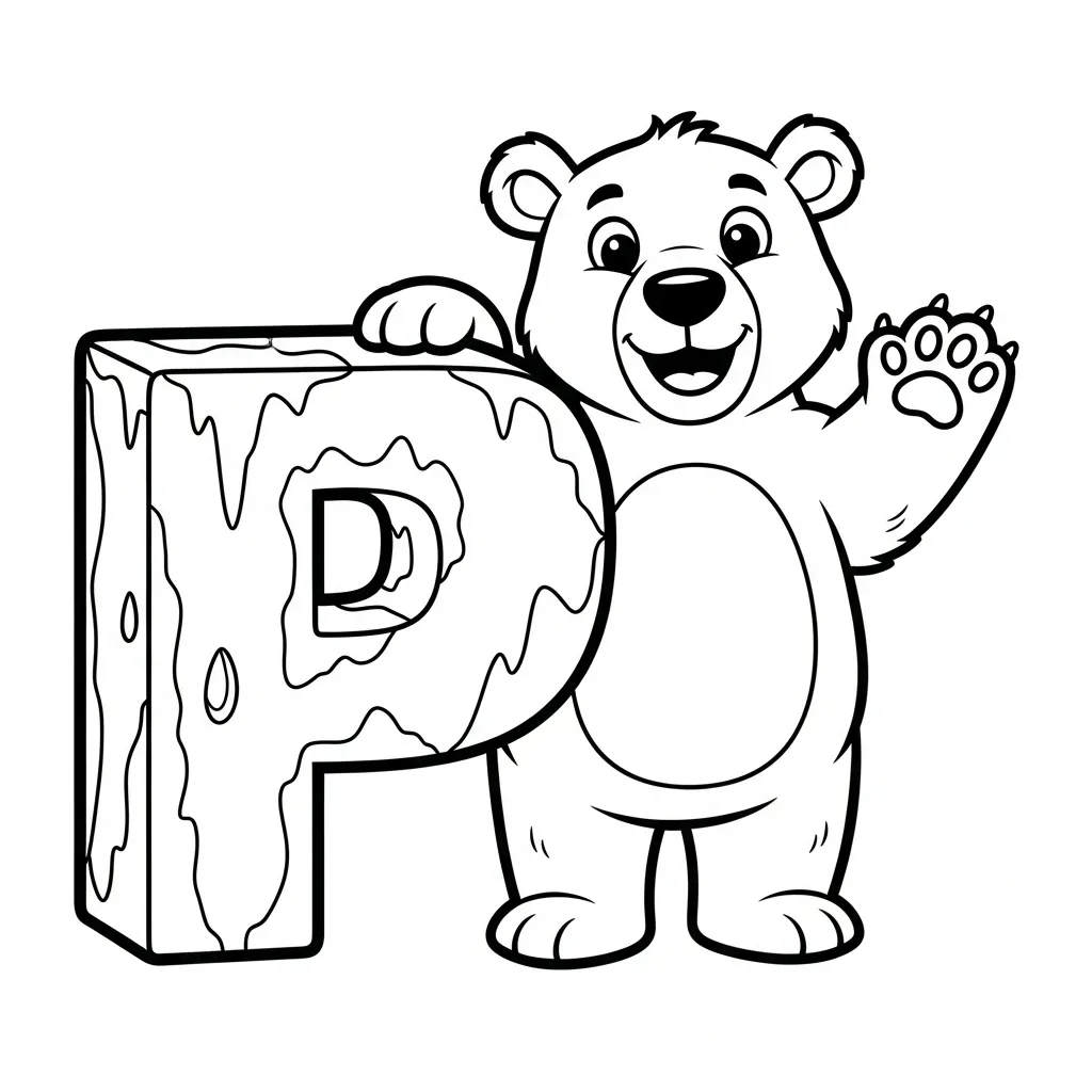 Letter P Kleurplaat 20 Letter P Kleurplaat 12