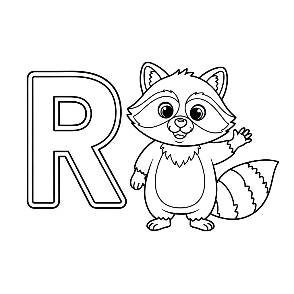 Letter R Kleurplaat 8 Letter R Kleurplaat