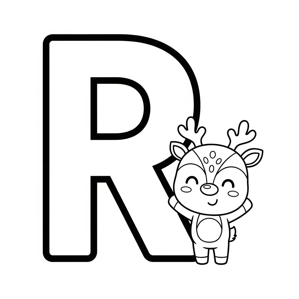 Letter R Kleurplaat 16 Letter R Kleurplaat 8