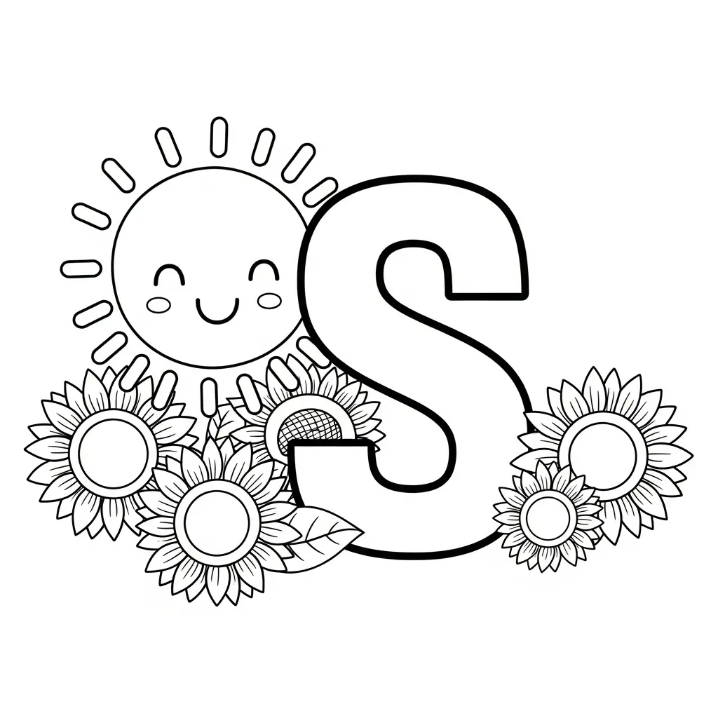Letter S Kleurplaat 19