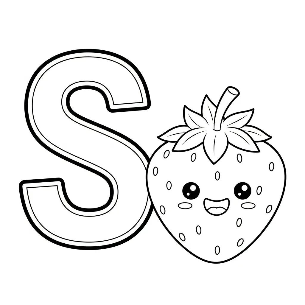 Letter S Kleurplaat 6