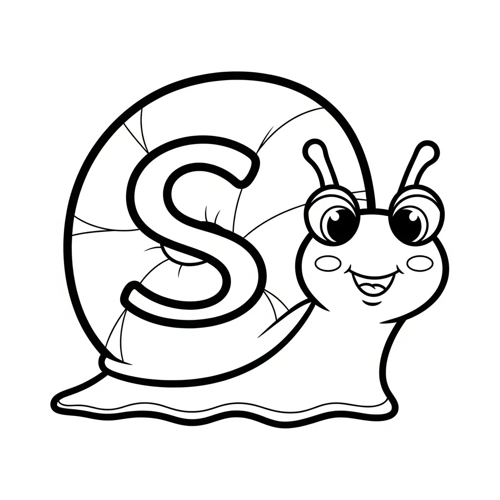 Letter S Kleurplaat 10