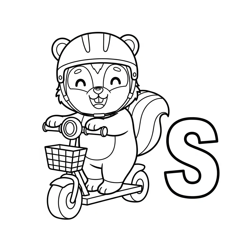 Letter S Kleurplaat 12