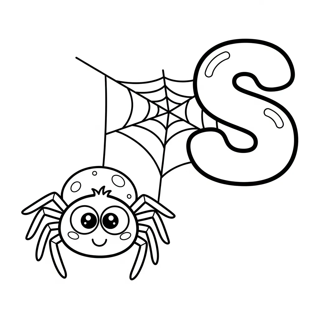 Letter S Kleurplaat 14
