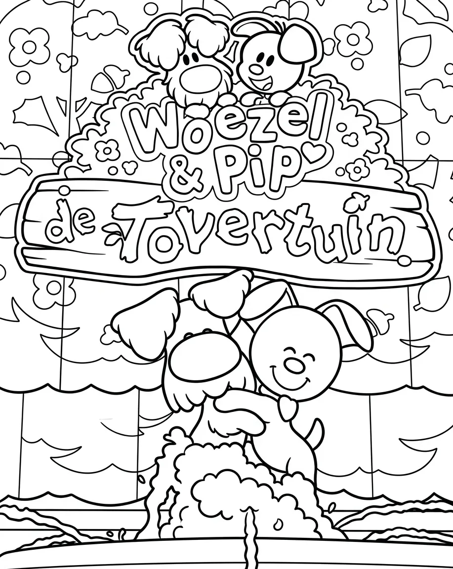 Woezel en Pip Kleurplaat 12