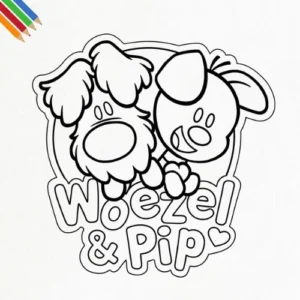 Kleurplaat Woezel en Pip 7 Kleurplaat Woezel en Pip thumbnail