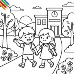 Kleurplaat Eerste Schooldag 4 Kleurplaat Eerste Schooldag thumbnail