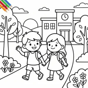 Kleurplaat Eerste Schooldag 40 Kleurplaat Eerste Schooldag thumbnail