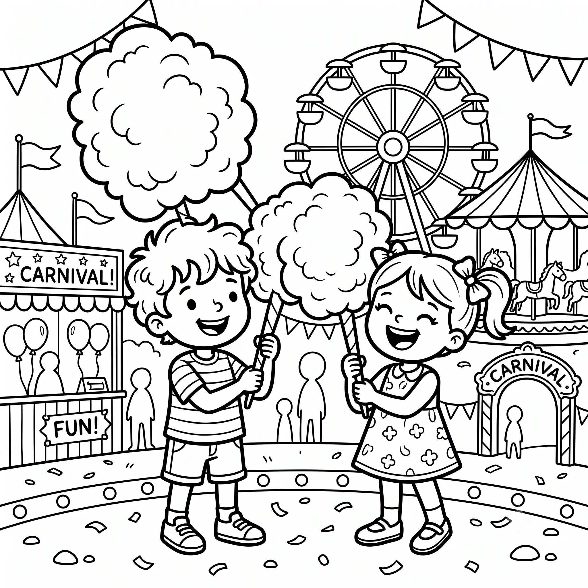 Kleurplaat Kermis 19