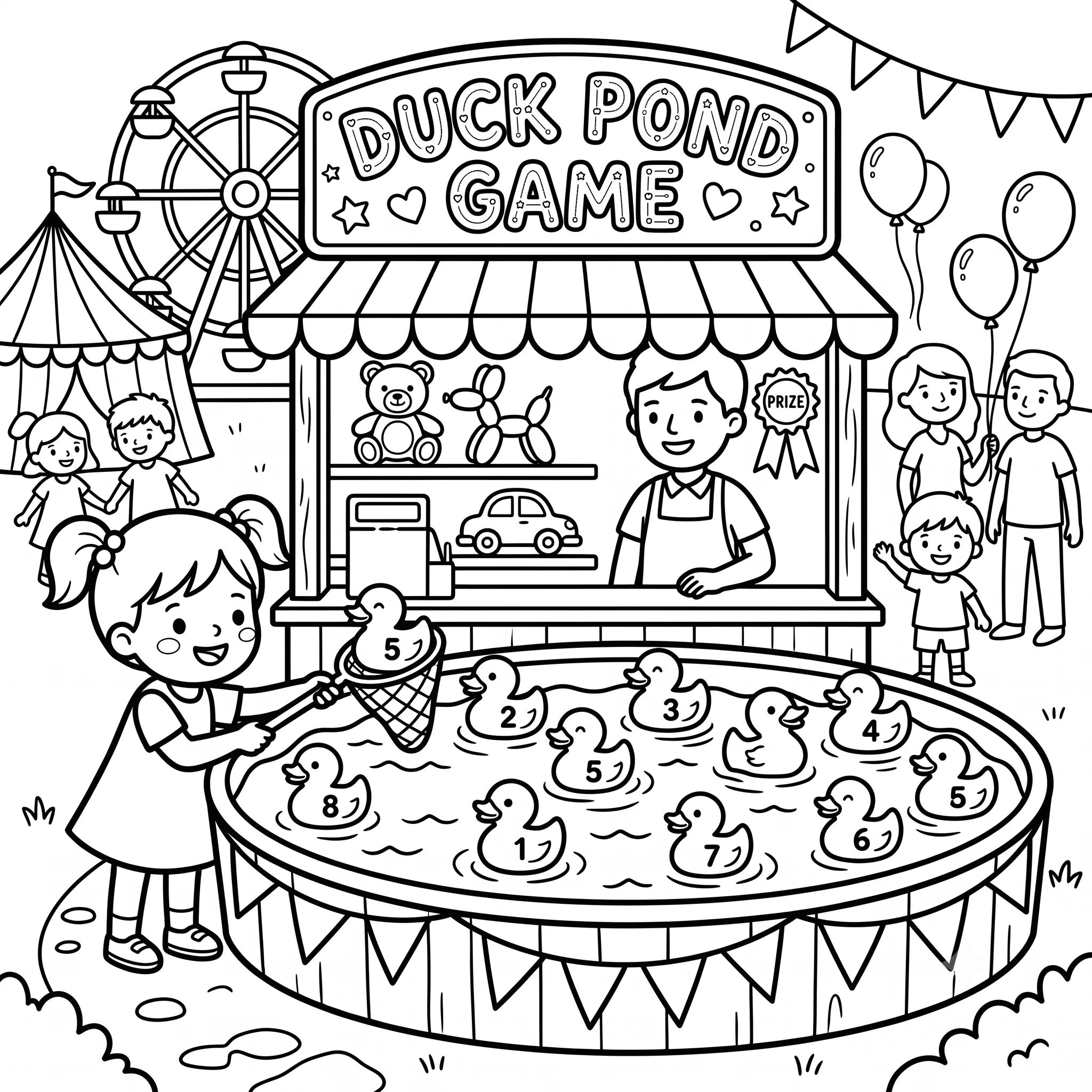 Kleurplaat Kermis 10