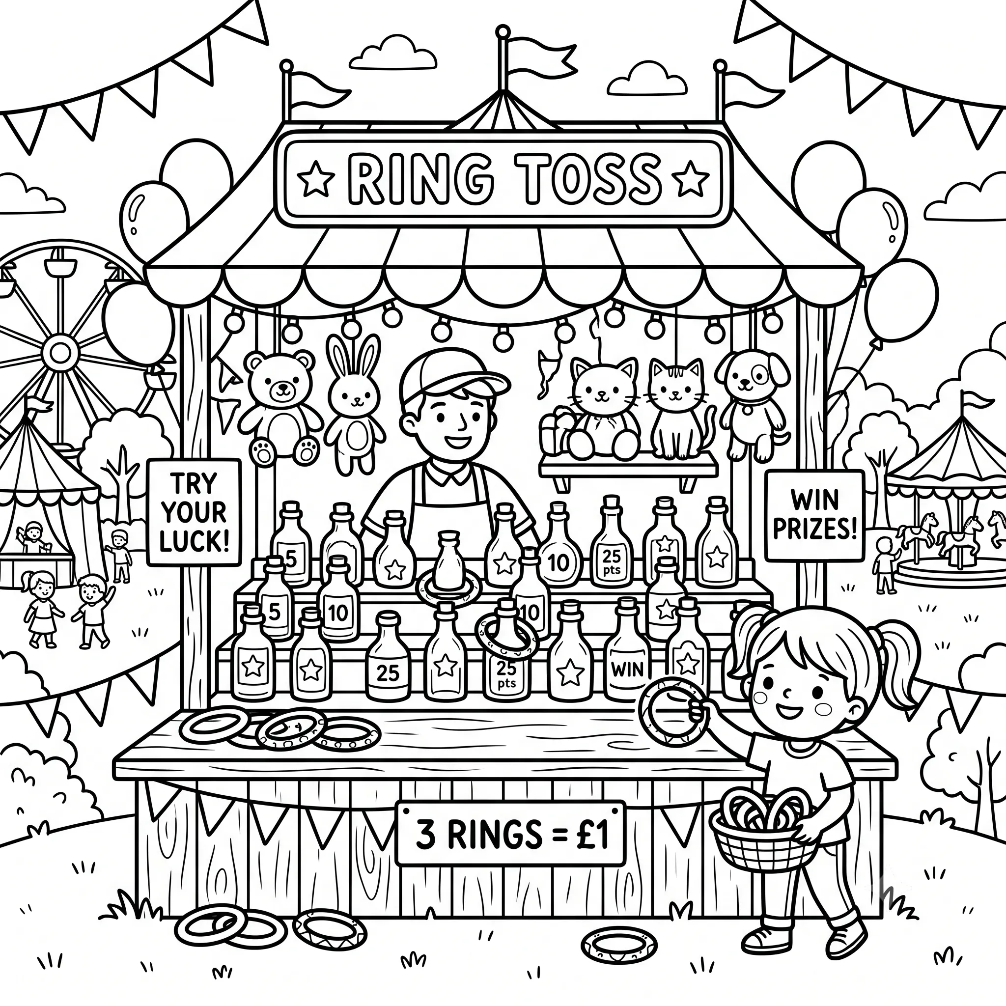 Kleurplaat Kermis 15