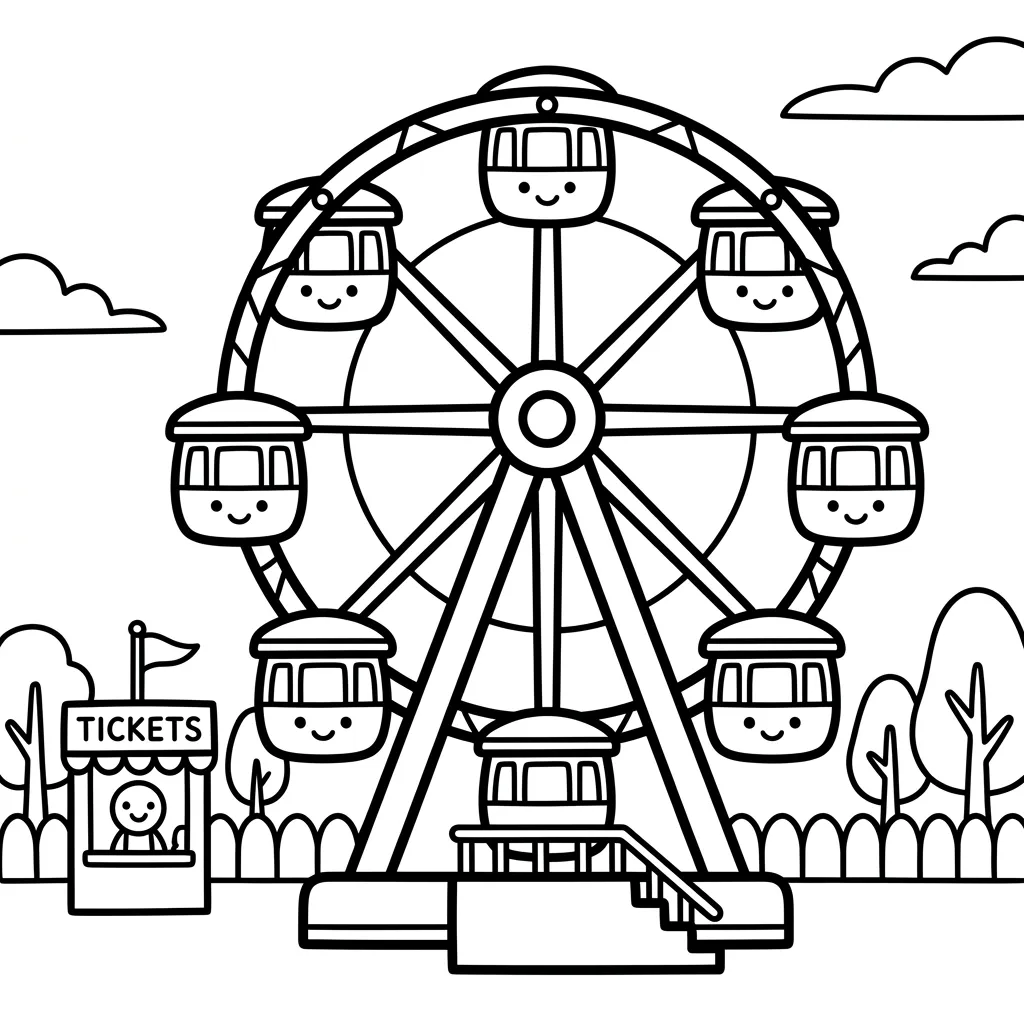 Kleurplaat Kermis 17