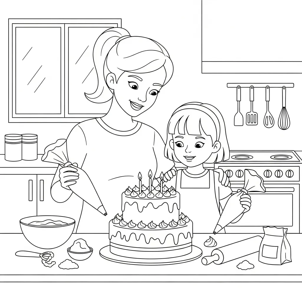 Kleurplaat Mama Jarig 15 Kleurplaat Mama Jarig 7