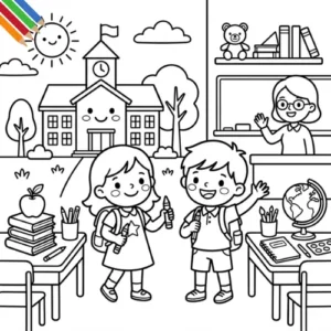 Kleurplaat Start Schooljaar 7 Kleurplaat Start Schooljaar thumbnail